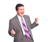 Happy businessman. Happy businessman.
