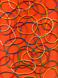 Photo en ligne au meilleur prix Background from many multi-colored writing elastic bands