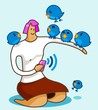 Girl and Social Media