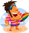 Surfing on Summer Holiday