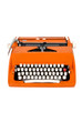 Classic orange typewriter