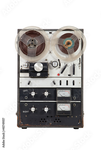 Photo: Old vintage reel-to-reel recorder Old vintage reel-to-reel recorder