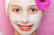 Happy young girl getting a makeover