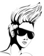 Woman with sunglasses on