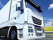 Fast truck carries the cargo on the road
