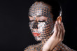 Photo: woman in thumbtack woman in thumbtack