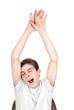yawning teenager