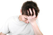 sorrowful young man