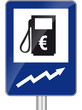 Hinweisschild Tankstelle
