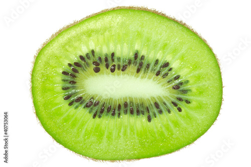 Photo: kiwi slice isolated on white background kiwi slice isolated on white background