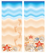 Two summer banner, vector illustration