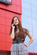 Cute girl talking on the phone