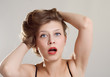 frightened girl