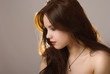 Close-up portrait of beautiful girl