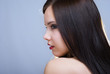 Close-up portrait of beautiful girl
