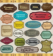 Leather Premium Quality labels