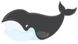 Vector: Bowhead whale Bowhead whale