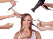 Make-up, cut, many hands