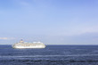 A huge luxury cruise ship