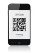 Mobile Smart Phone Showing QR Code Scanner