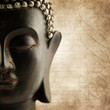 Buddha grunge with letters