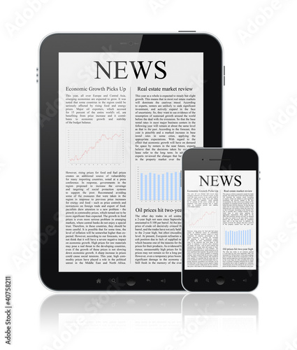 Illustration: News On Modern Digital Devices News On Modern Digital Devices