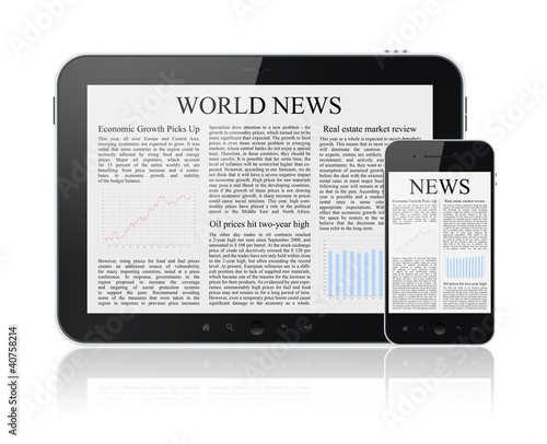 Illustration: News On Modern Digital Devices News On Modern Digital Devices
