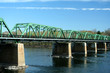 Metal bridge over the Delaware river