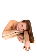 Mirror image of a woman