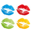 lipstick kiss, art style