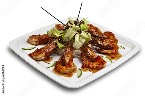 Foto: Sweet chili prawns Sweet chili prawns