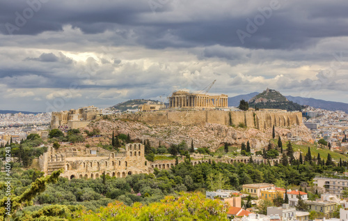 Photo: Acropolis under a dramatic sky, Athens, Greece Acropolis under a dramatic sky, Athens, Greece