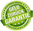 Button Banner "Geld zurück Garantie" grün