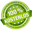 Button Banner "100% Kostenlos" grün