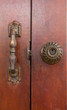 Knob of wooden door