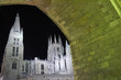 Vista nocturna de la Catedral de Burgos.