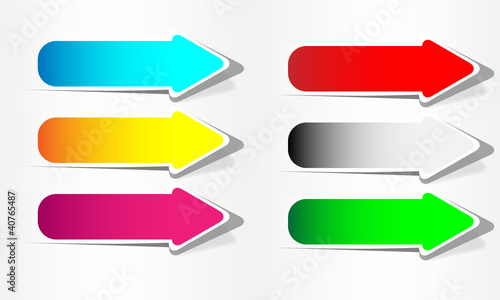 Vector: arrow stickers arrow stickers