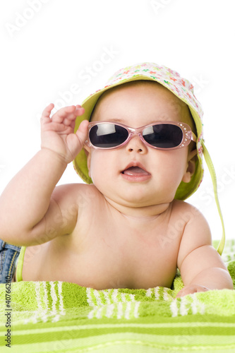 Photo: Sweet baby with hat Sweet baby with hat
