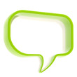 Illustration: Copyspace text bubble isolated Copyspace text bubble isolated