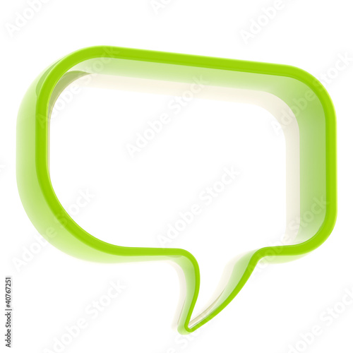 Illustration: Copyspace text bubble isolated Copyspace text bubble isolated