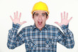 A frightened tradesman