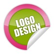 Illustration: button aufgedreht logo-design 1 button aufgedreht logo-design 1