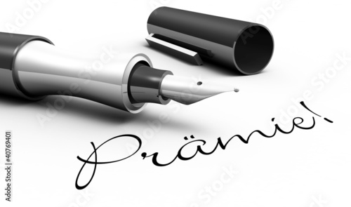 Illustration: Prämie - Stift Konzept Prämie - Stift Konzept