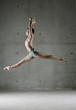 Ballet dancer posing in mid air