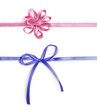 pink and blue ribbons