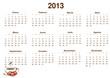calendario para el 2013