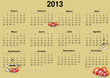 calendario para el 2013