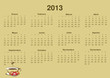 calendario para el 2013
