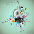 Retro Musical Background