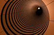 Abstract 3d circles connect in perspective Abstract 3d circles connect in perspective